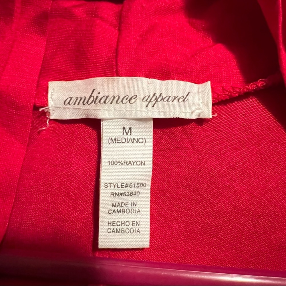 Red Ruched Sleeve Cardigan - Picture 4 of 4